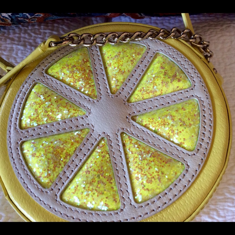 Yellow Lemon Slice Crossbody Bag - Picture 3 of 5
